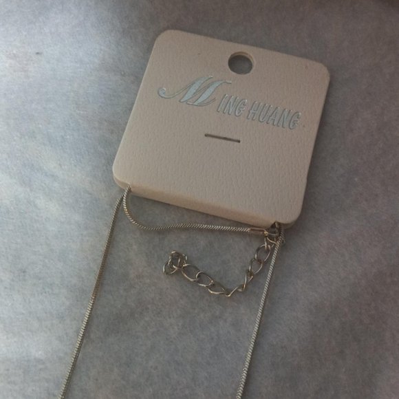 Necklace Ballerina Dance Girl , red stones , New , Silver and red - Picture 4 of 5